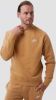 Nike sportswear club fleece crew sweater geel/bruin heren online kopen