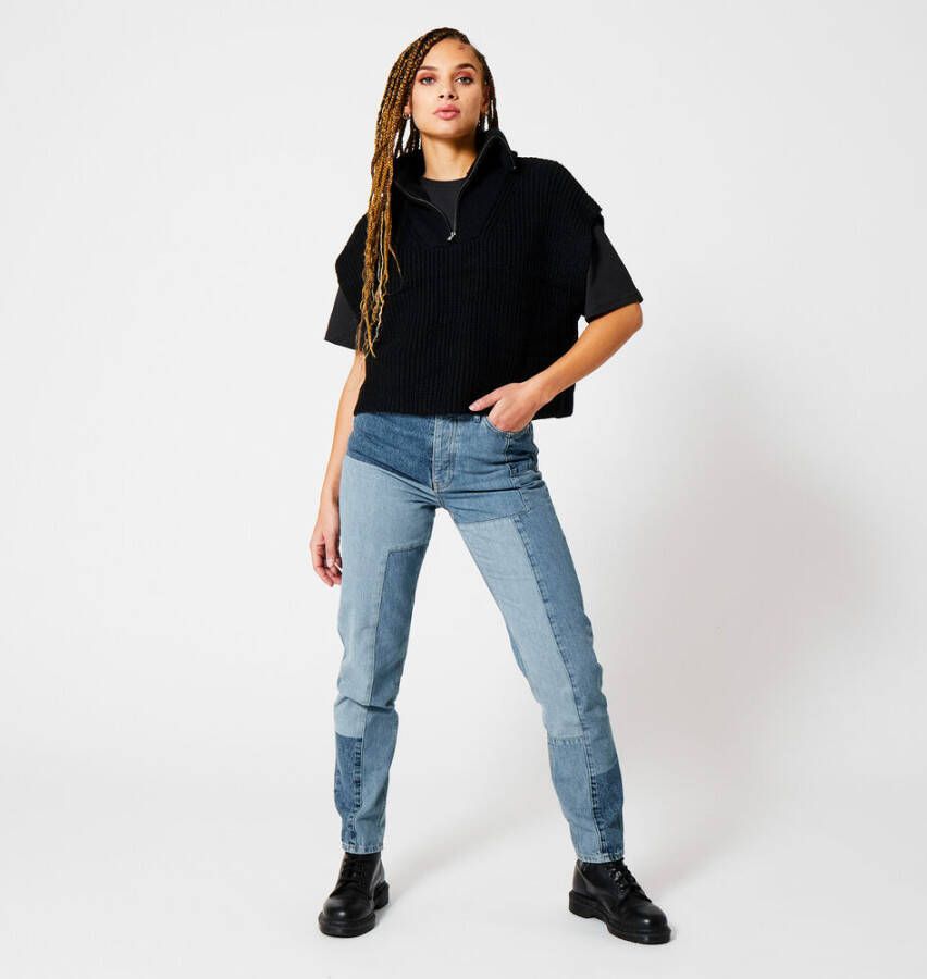 America Today Kesly grofgebreide spencer met halve rits