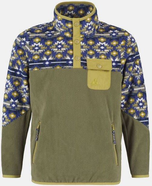 Ayacucho Fitz Roy Snap Fleece Pullover Boys Fleecetrui Groen
