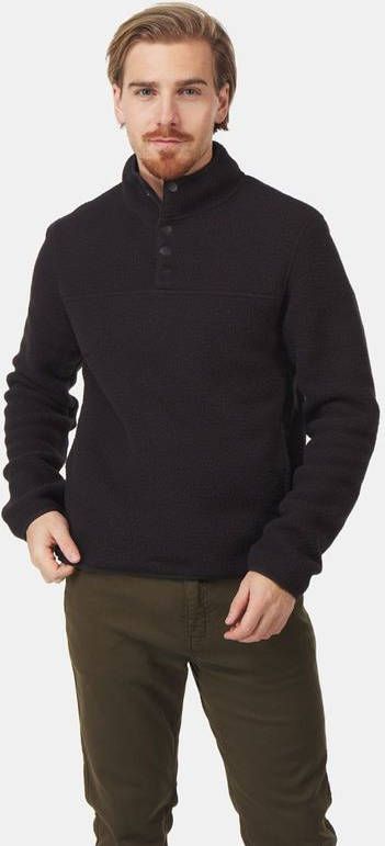 TENTREE Sherpa Quarter Snap Fleecetrui Zwart