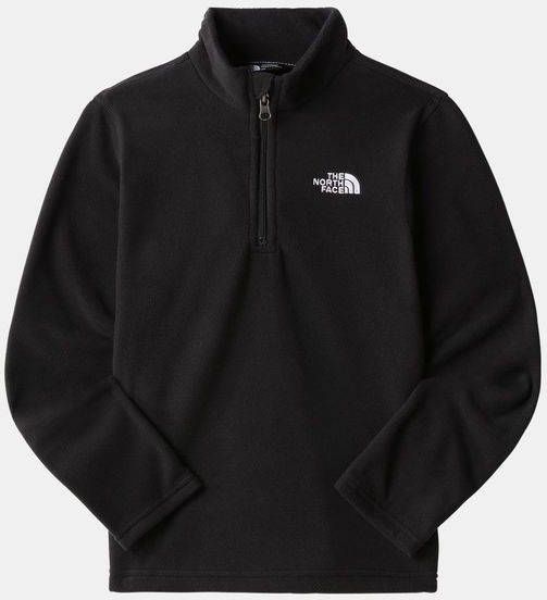 The North Face Teen Glacier 1/4 Zip Fleecetrui Tieners Zwart