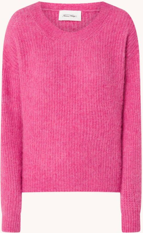 American vintage East grofgebreide trui van wolblend