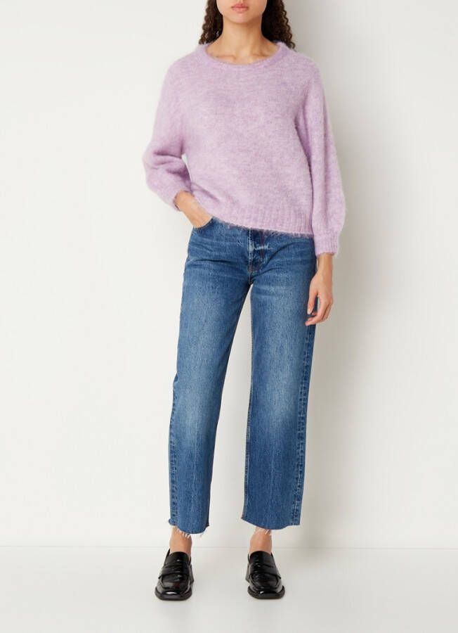 American vintage Fijngebreide trui van alpaca wolblend