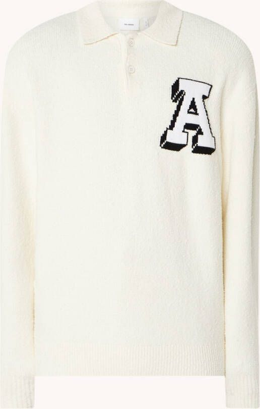 Axel Arigato Fijngebreide trui met polokraag en logo