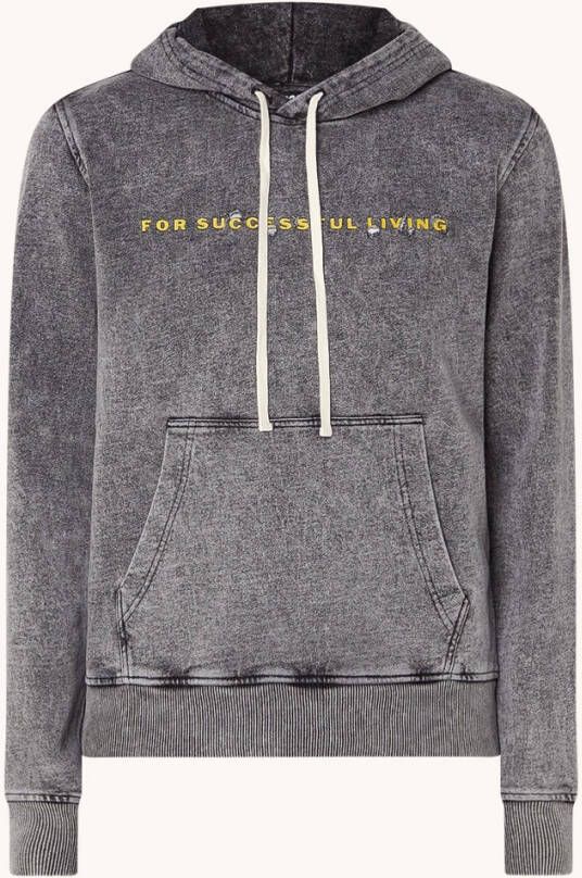 Diesel Ginn hoodie met print en verwassen afwerking