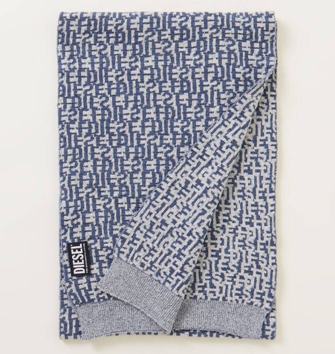 Diesel K Roquet Mon sjaal met logoprint 180 x 30 cm