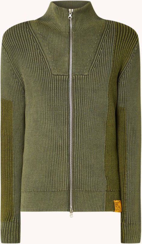 Diesel K urtis ribgebreid vest met opstaande kraag