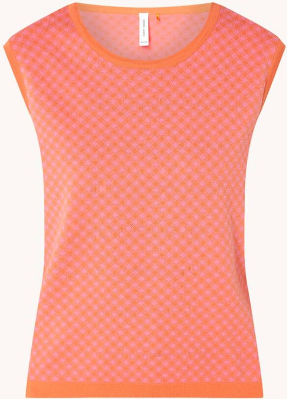 Gerry Weber Fijngebreide spencer met ruitdessin