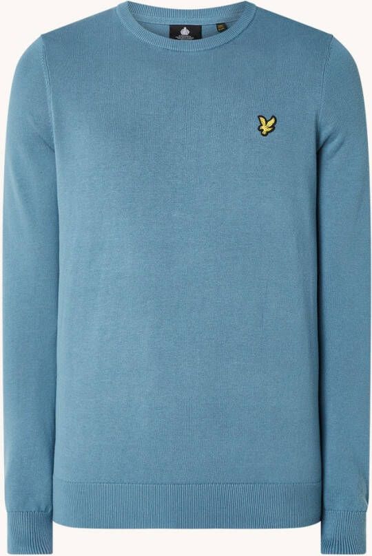 Lyle and Scott Sweater man cotton crew neck jumper kn821v.w825