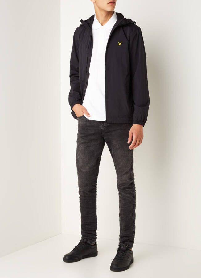 Lyle & Scott Sweatvest, ml420vtr zip door hoodie, 572 , Zwart, Heren