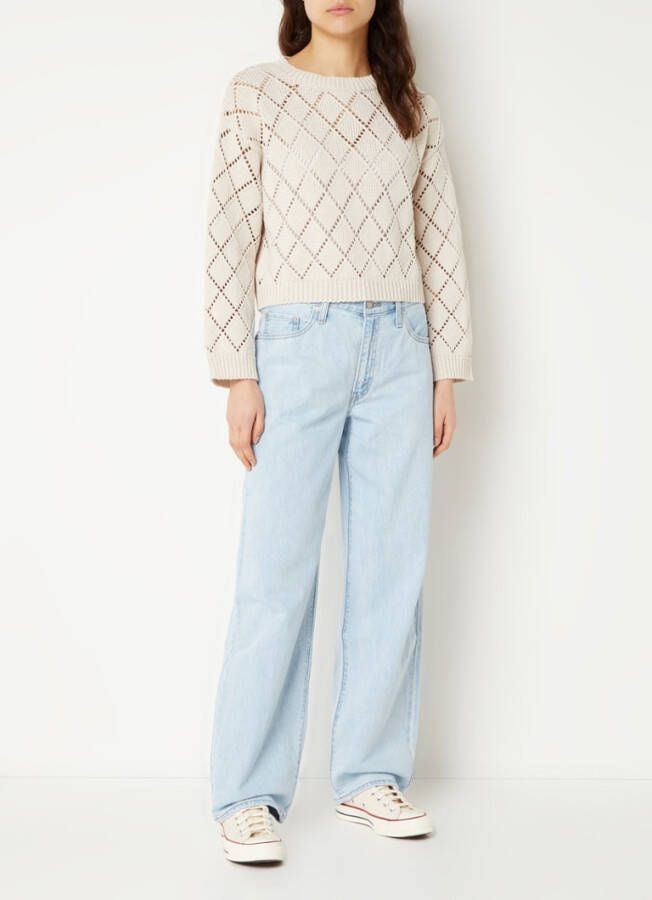 Mango Altea grof gebreide trui met gaten