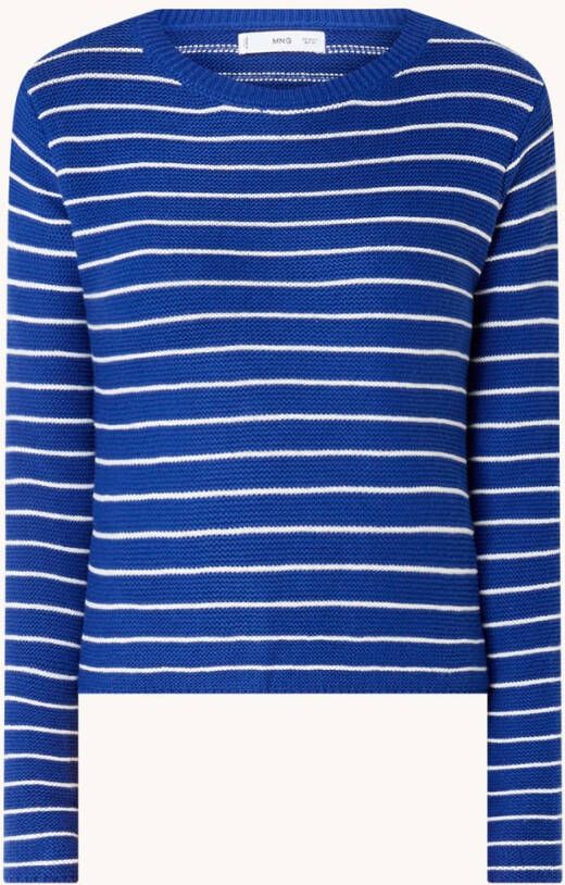 Mango Dakota grofgebreide trui met gestreept patroon