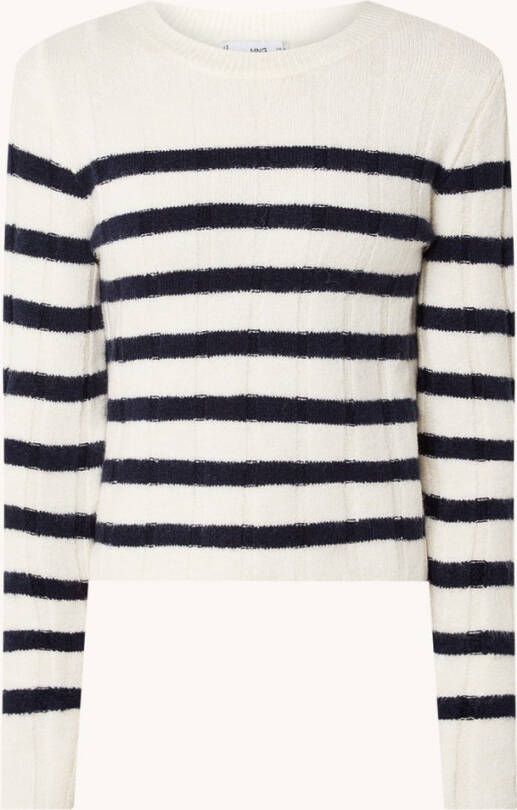 Mango Enigma fijngebreide pullover met streepdessin