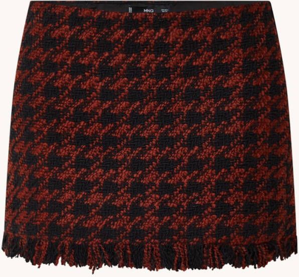Mango Ivana minirok met tweed look