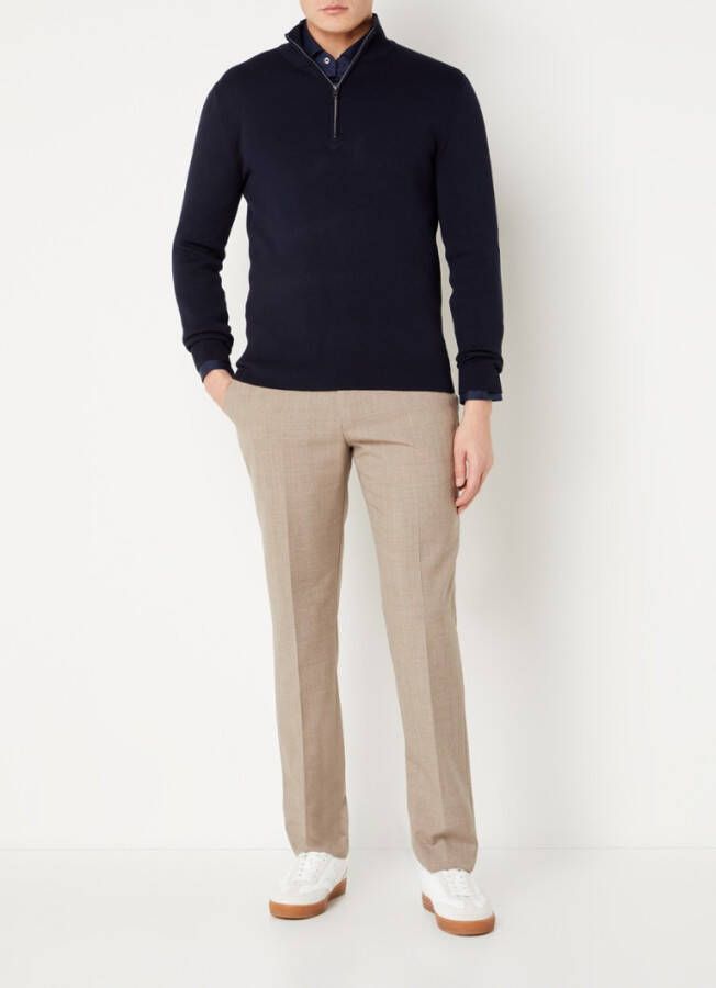 Mango Luxusp trui met opstaande kraag en halve rits