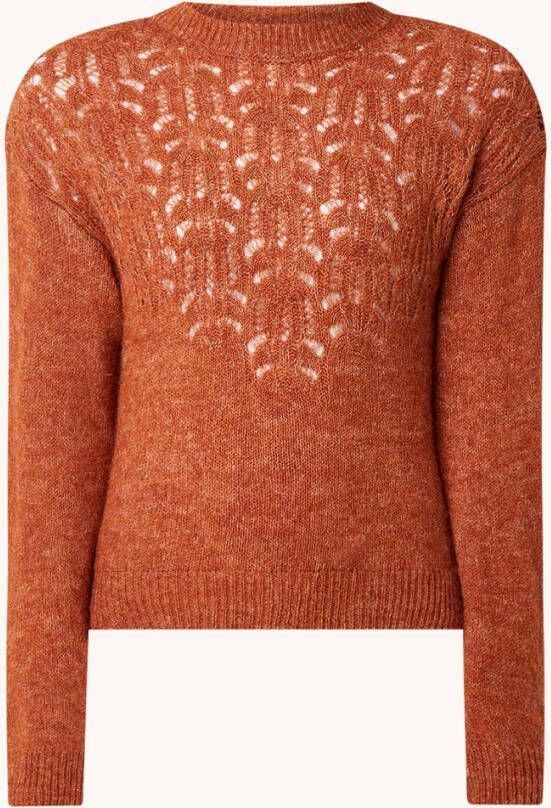 Mango Nil fijngebreide trui met ajour details