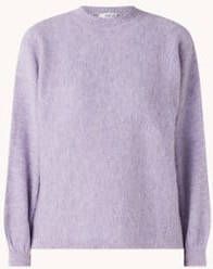 Mango Noisette fijngebreide trui met pofmouw