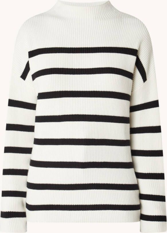 Mango Rulons ribgebreide trui met streepprint