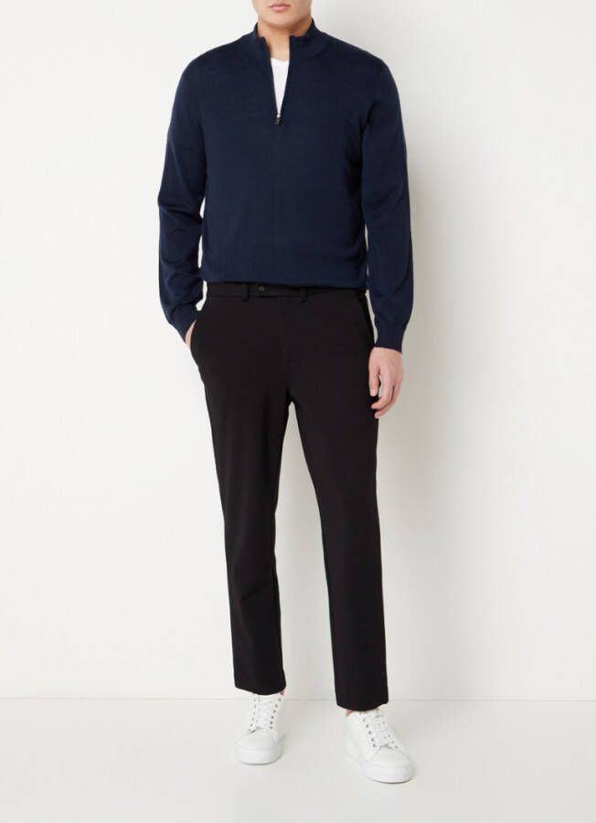 Mango Willyp fijngebreide trui van wol met halve rits