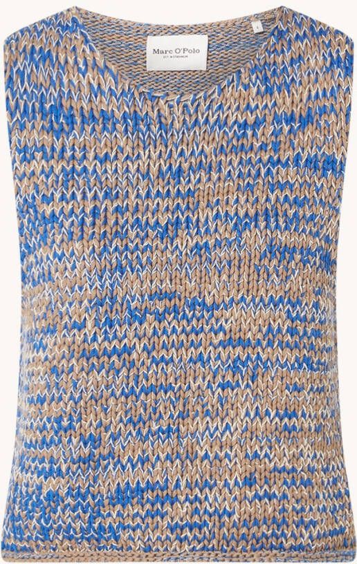 Marc O'Polo Grofgebreide spencer met gemê, leerd dessin