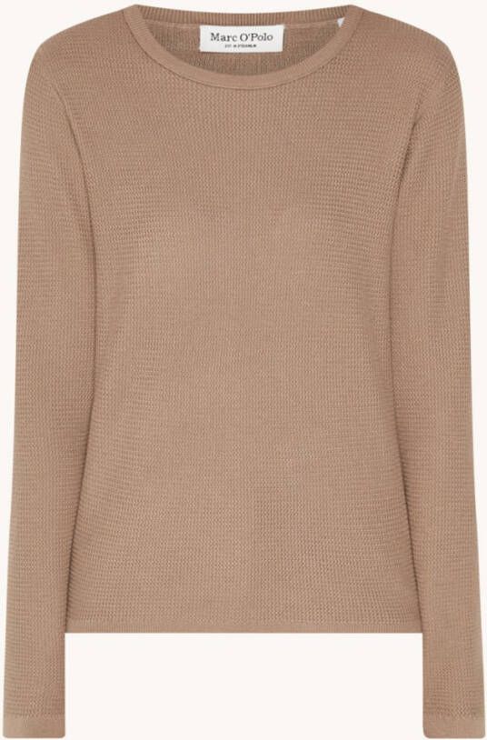 Marc O'Polo Truien met ronde hals , Bruin, Dames
