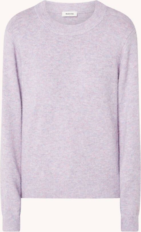 Modströ, m Anna fijngebreide trui met ronde hals