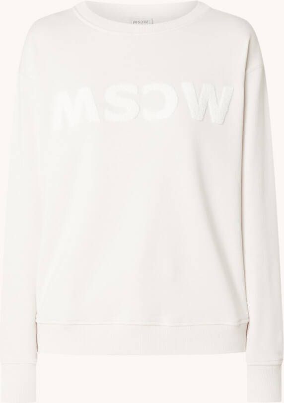 Moscow Gebroken Wit Trui 62 04 logosweater