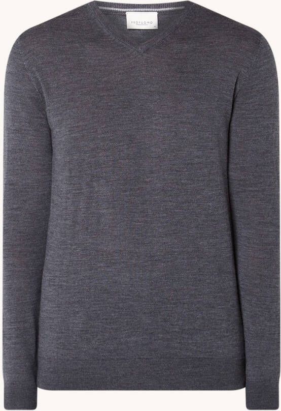 Profuomo Merino v hals pullover anthra(pp2j00006c )