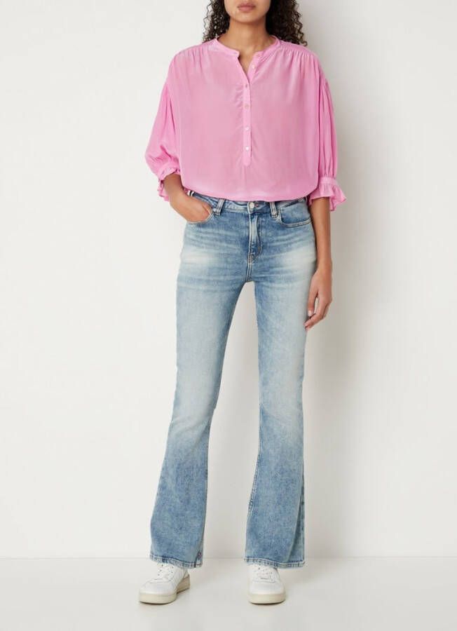 Scotch & Soda Elbow sleeve easy popover orchid pink