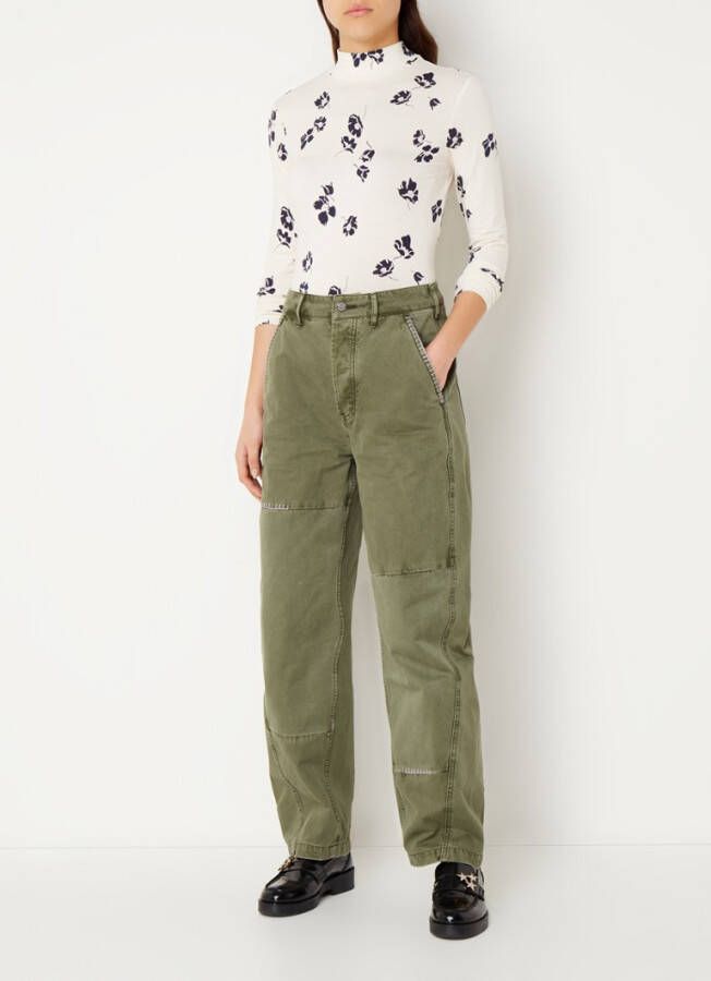 Scotch & Soda Slim fit T shirt met print en lange mouwen