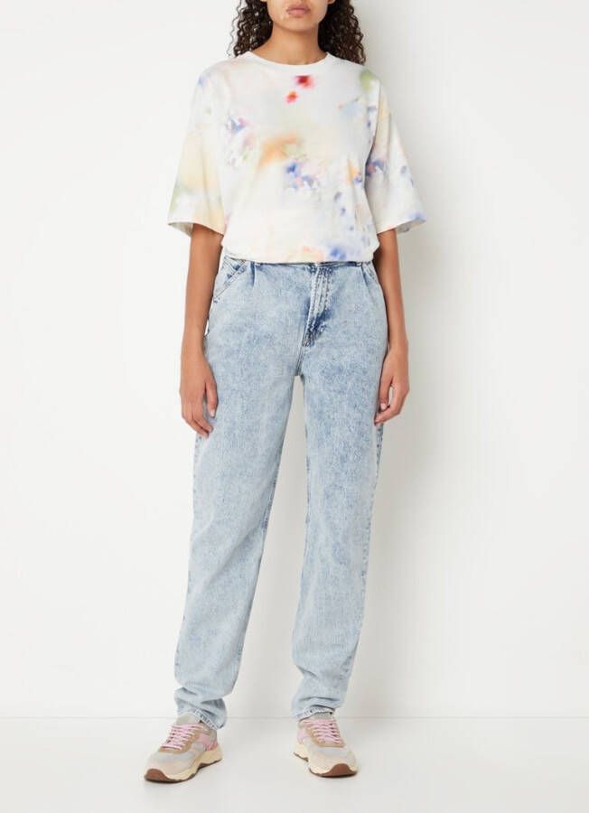 Scotch & Soda Oversized T shirt met print van biologisch katoen