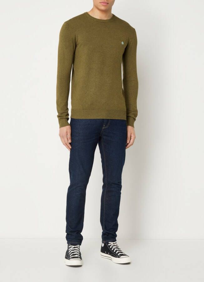 Scotch & Soda Trui met ronde hals Essentials Ecovero viscose blend crewneck pullover