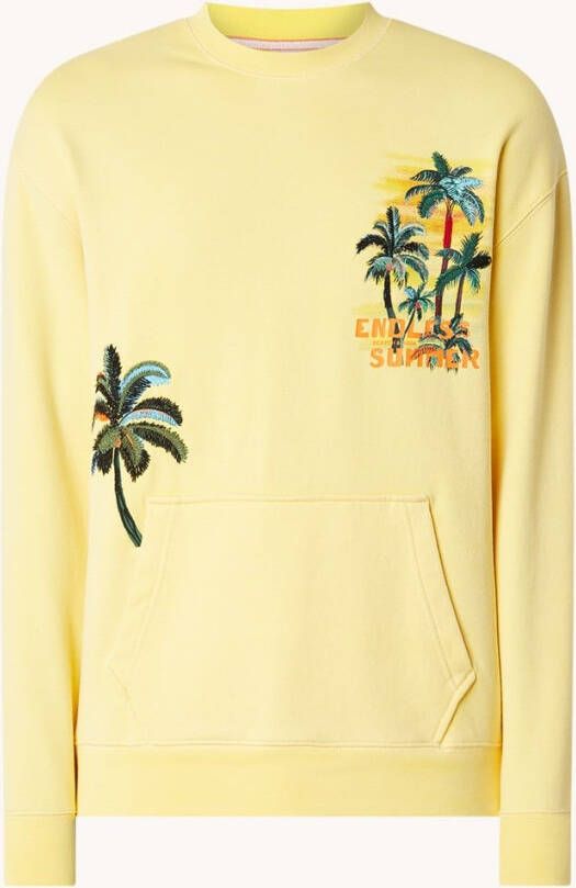 Scotch & Soda Sweater met borduring en print