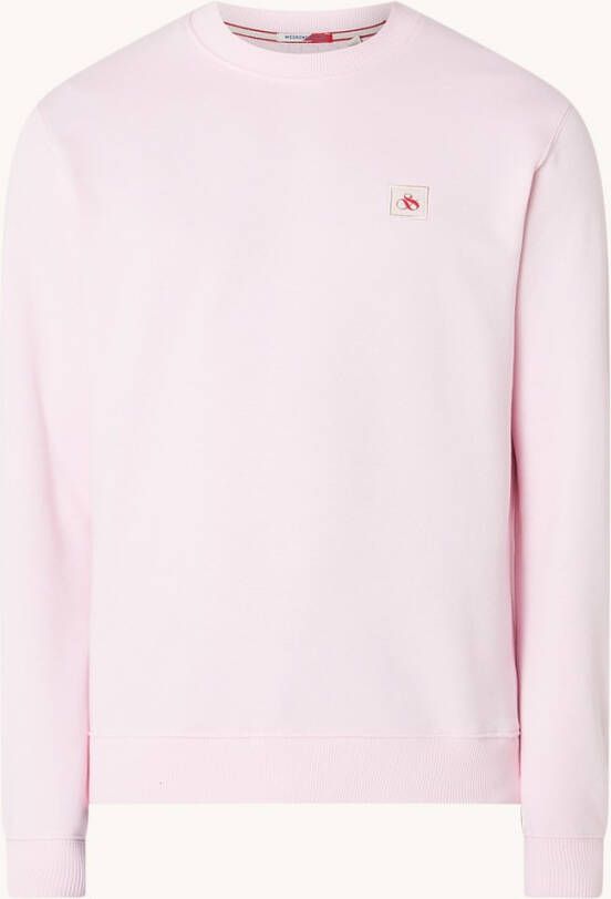 Scotch & Soda Sweater van biologisch katoen met logoborduring