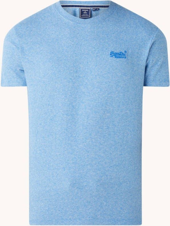 Superdry gemêleerd basic T shirt fresh blue grit