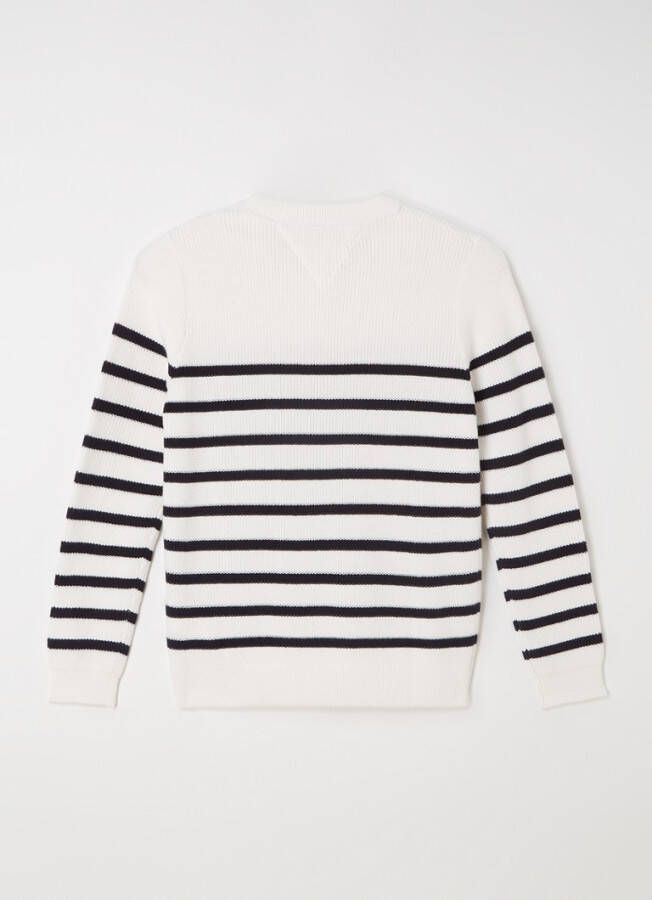 Tommy Hilfiger Fijngebreide pullover met streepprint