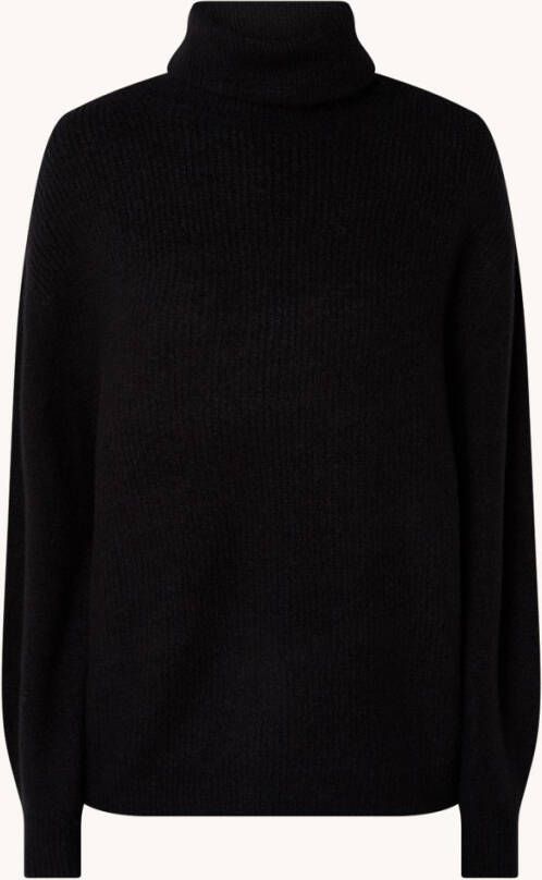 Whistles Ribgebreide coltrui in wolblend met pofmouw