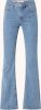 Mango Flare mid waist flared fit jeans met lichte wassing online kopen