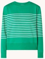 Mango Pstfahe sweater met streepprint