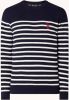 Scotch & Soda Blauw/wit Gestreepte Trui Striped Crewneck Pullover online kopen