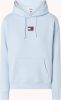 Tommy Jeans Lichtblauwe Sweater Tjw Tommy Center Badge Hoodie online kopen