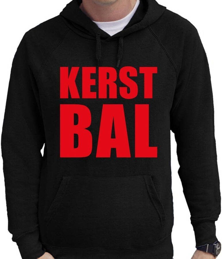 Bellatio Decorations Foute Kerst Hoodie/trui Kerst Bal Zwart Voor Heren S Kerst Truien