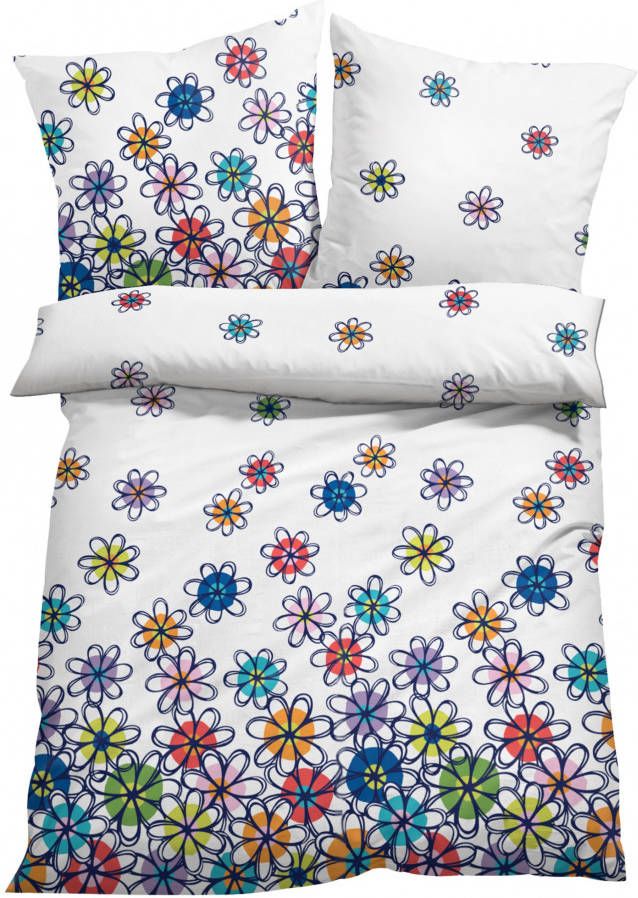 bonprix Dekbedovertrek met bloemenprint