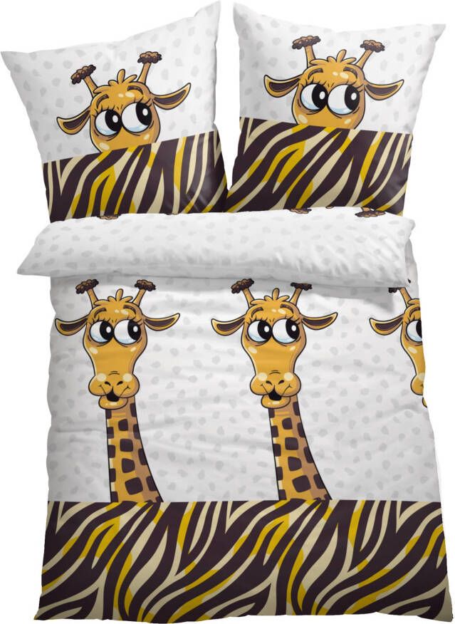 bonprix Dekbedovertrek met giraffen
