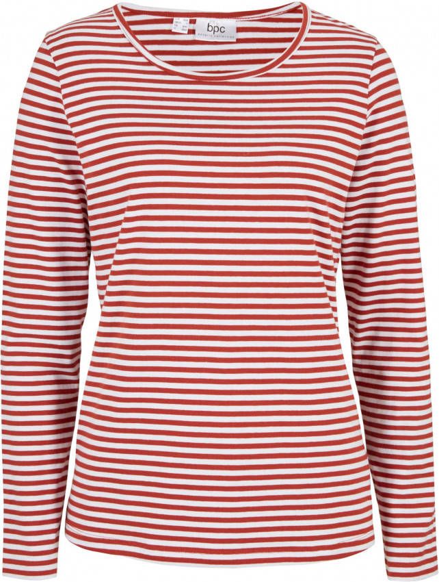 bonprix Gestreepte longsleeve met ronde hals
