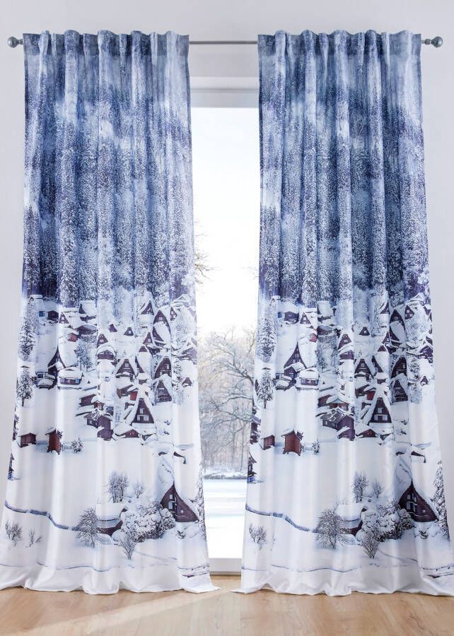 bpc living bonprix collection Gordijn met fotorealistische print (1 stuk), wit/bruin