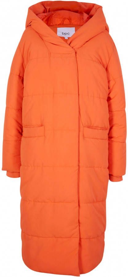 bonprix Lange, gewatteerde oversized jas met capuchon van gerecycled polyester