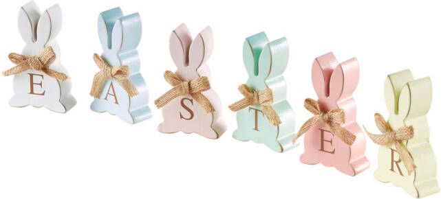 bonprix Ornament hazen met strikje(set van 6 )