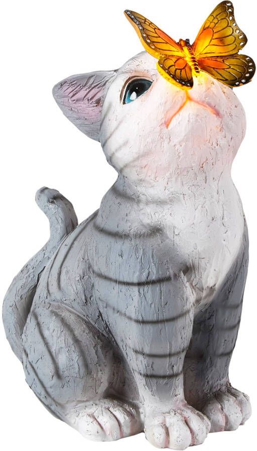 bonprix Solar decoratielamp kat met vlinder