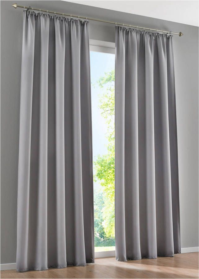 bpc living bonprix collection Verduisterend effen gordijn (1 stuk), zilvergrijs